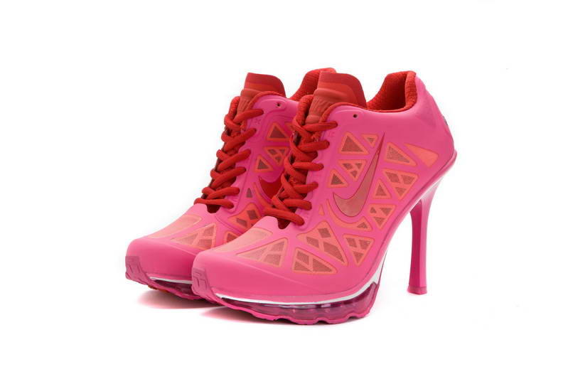 Nike Air femmes d amortissement talons bottes roses (3)